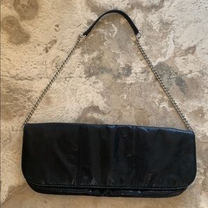 Style & Co shimmery black clutch